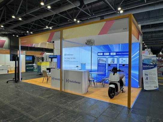 HelloSwap Booth at The Battery Show Asia 2026 in Hong Kong